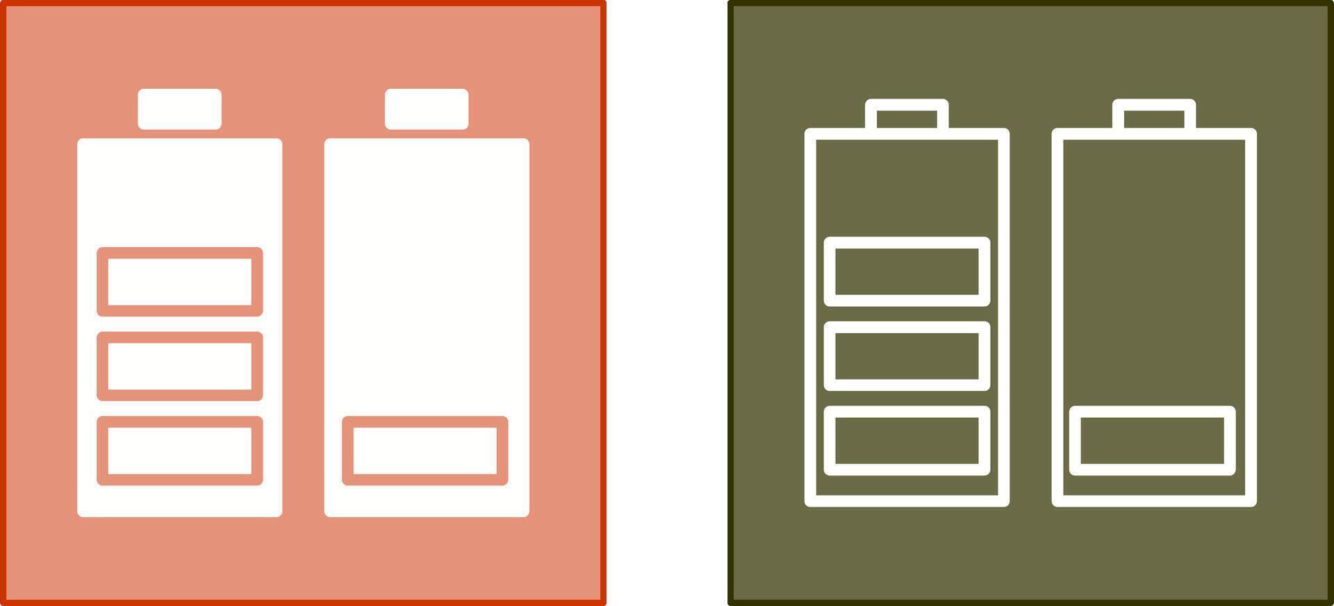 Batteries Icon Design vector