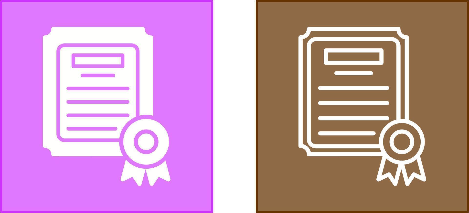 Diploma Icon Design vector