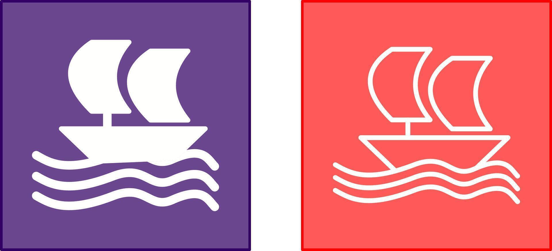 diseño de icono de barco vector