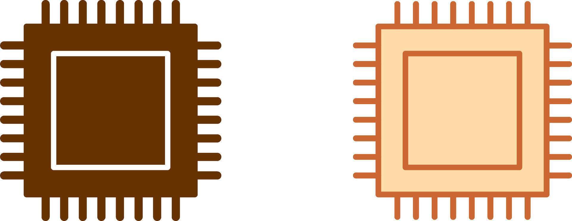 diseño de icono de cpu vector