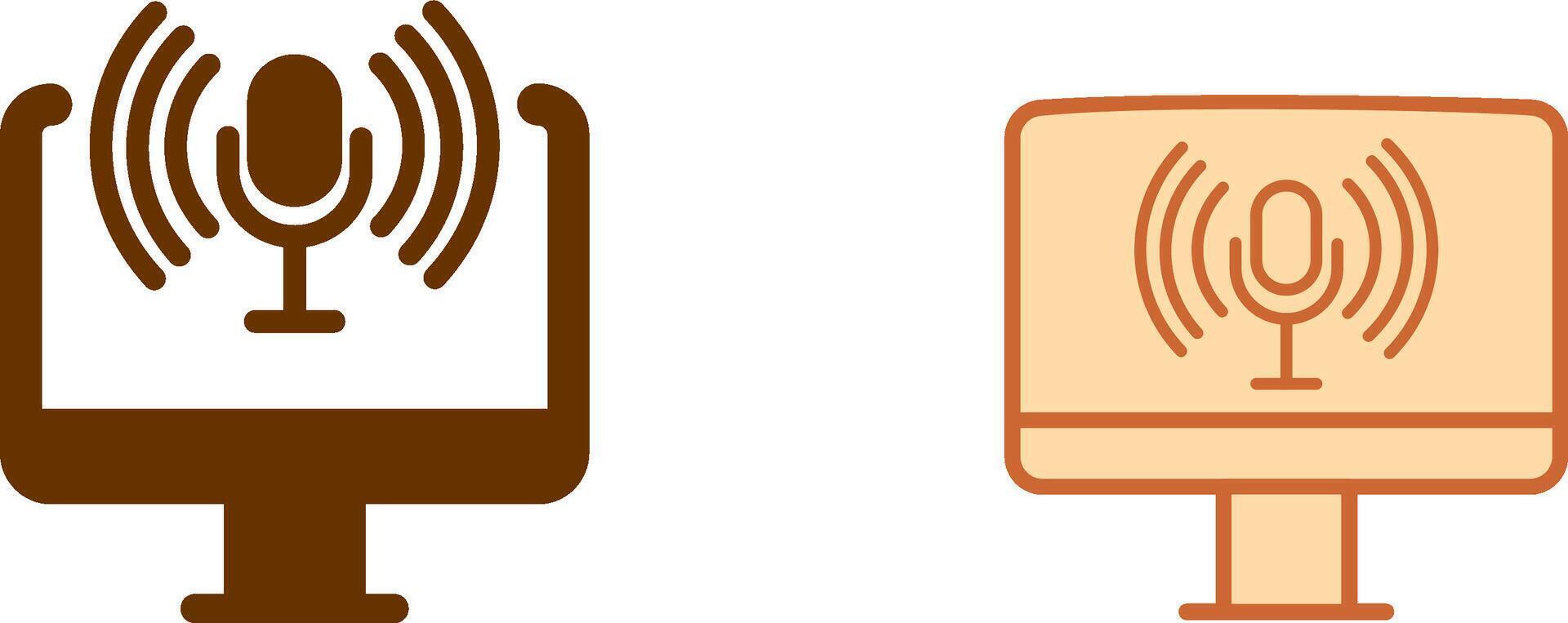 Podcast Icon Design vector