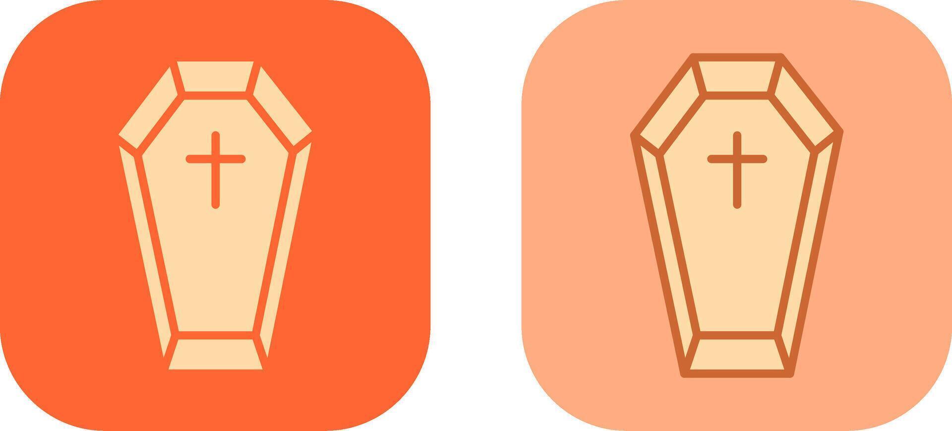 Coffin Icon Design vector