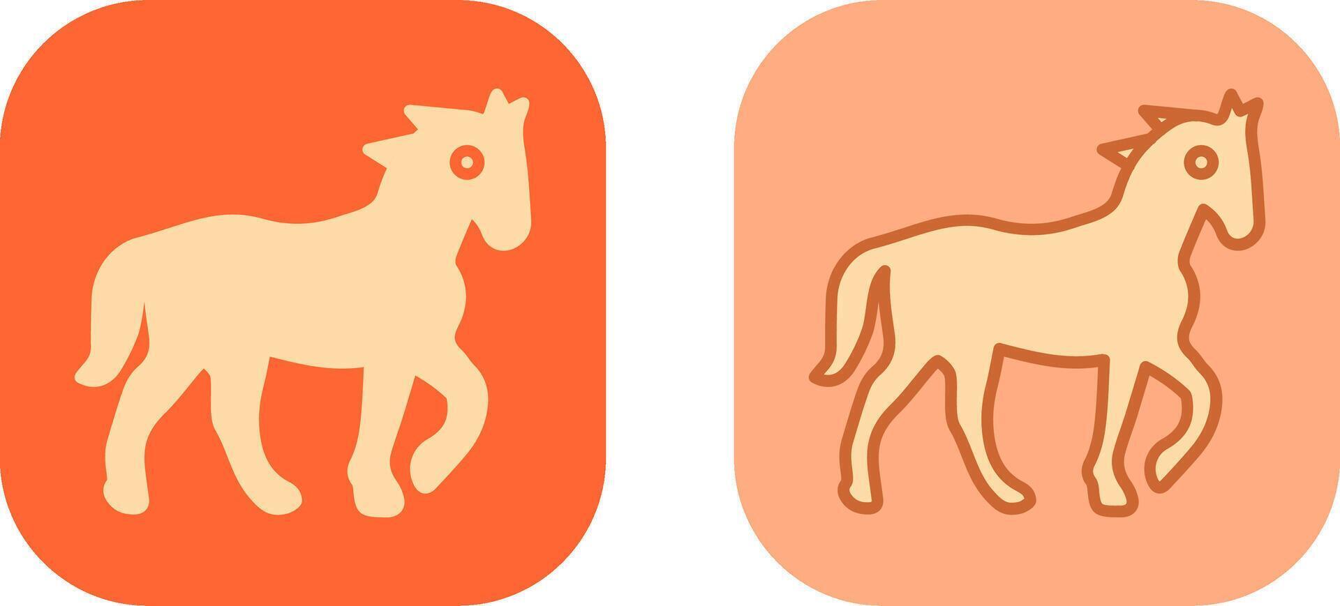 diseño de icono de caballo vector