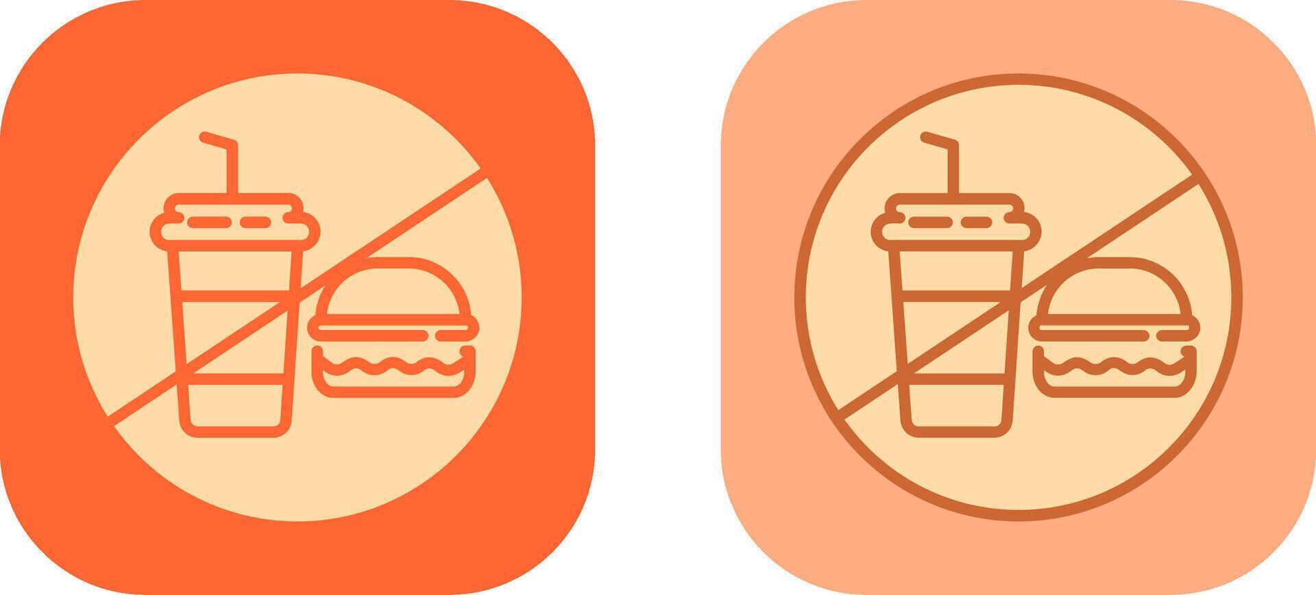 No Food Icon Design vector