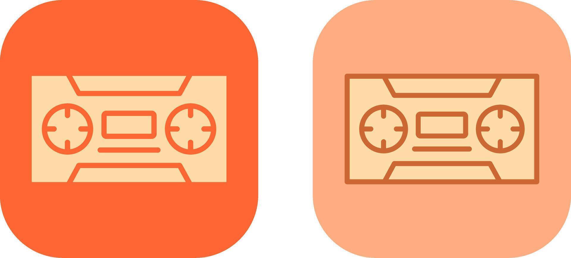 Cassette Icon Design vector