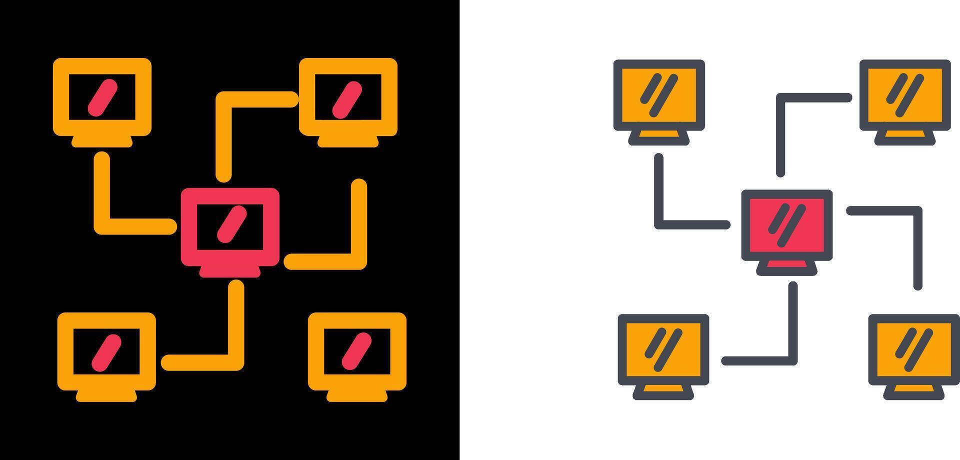 Network Icon Design vector