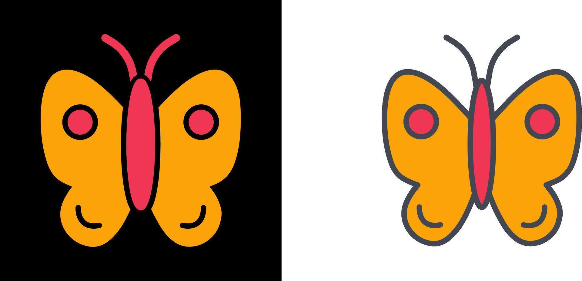 diseño de icono de mariposa vector