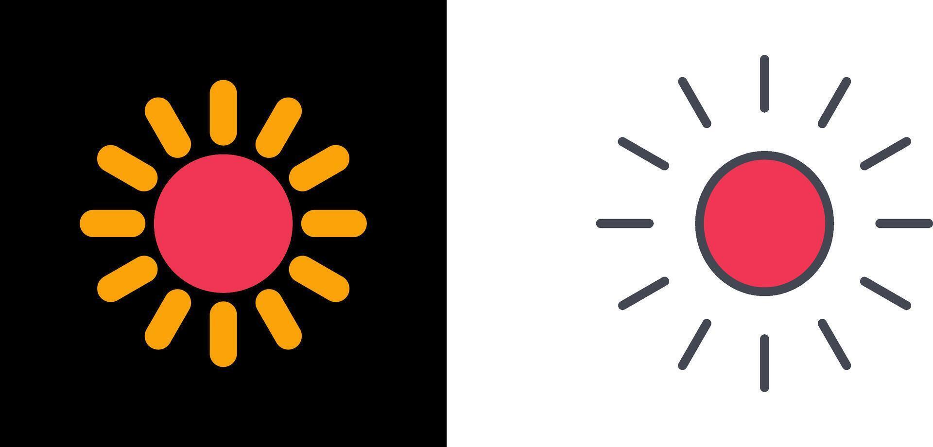 Sun Icon Design vector