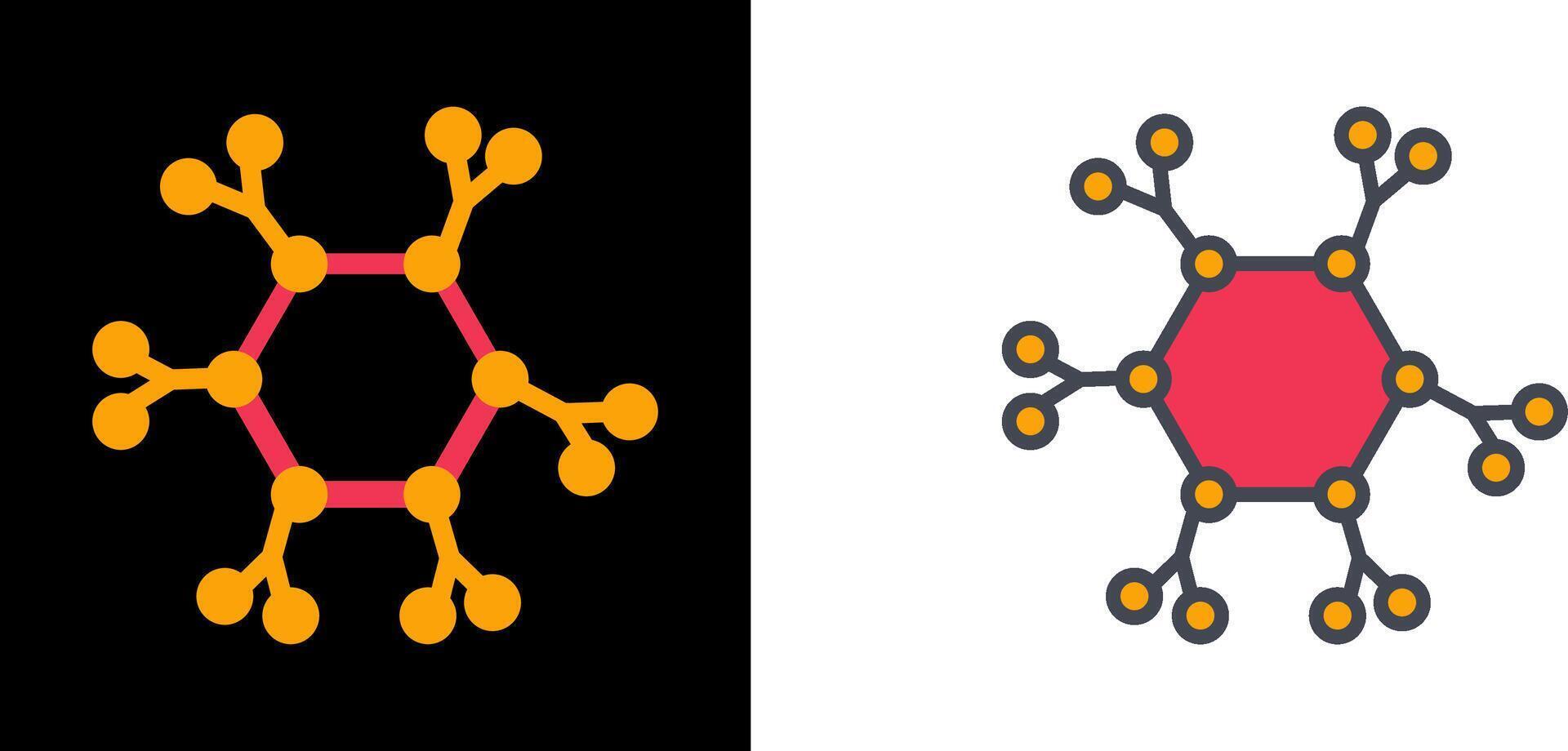 Molecule Icon Design vector