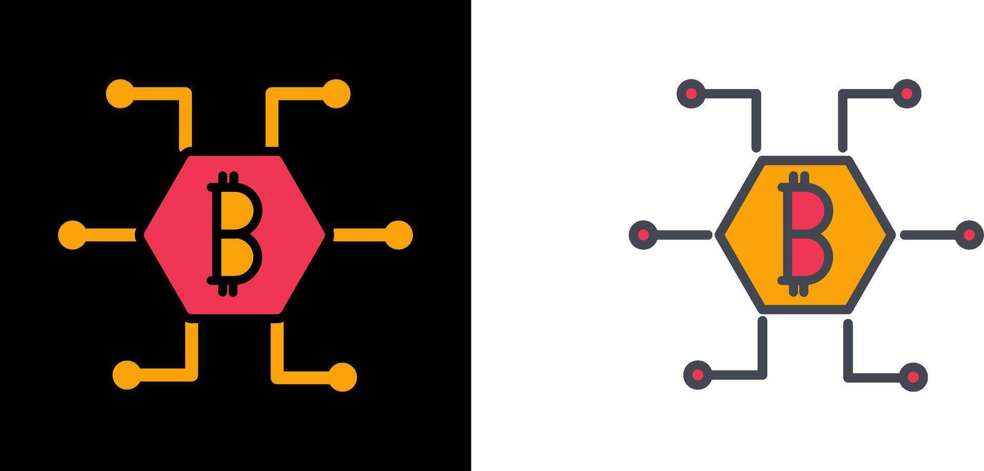 Bitcoin Icon Design vector