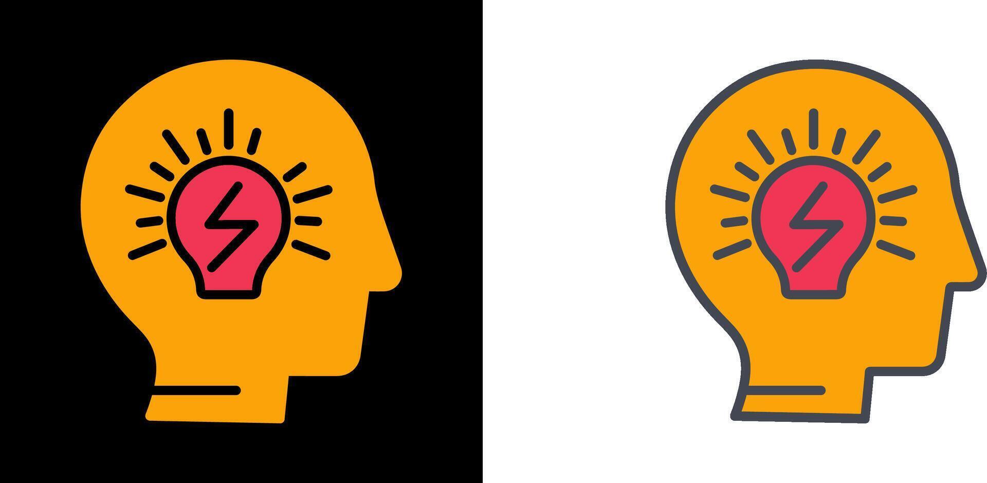 Brainstorming Icon Design vector