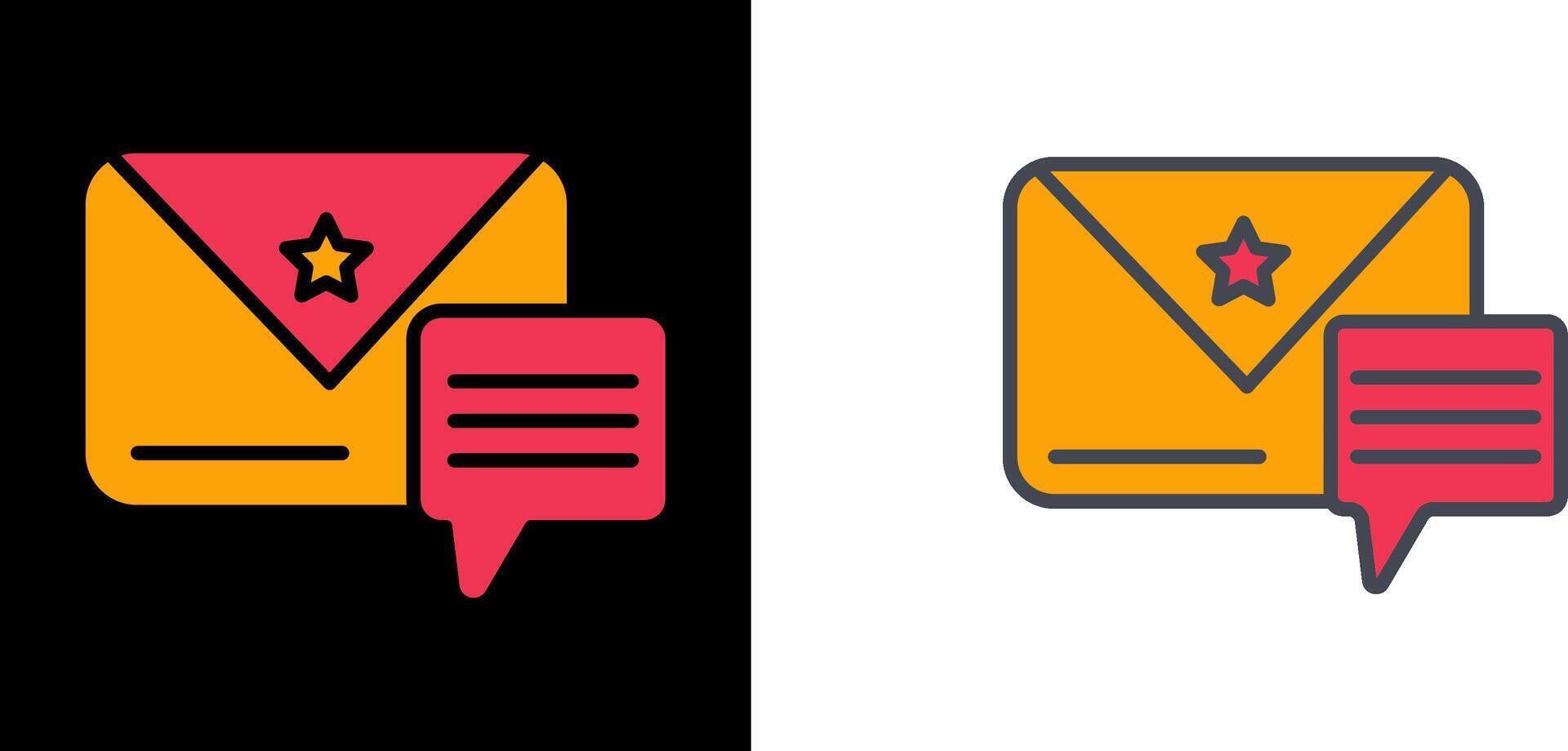 Message Icon Design vector