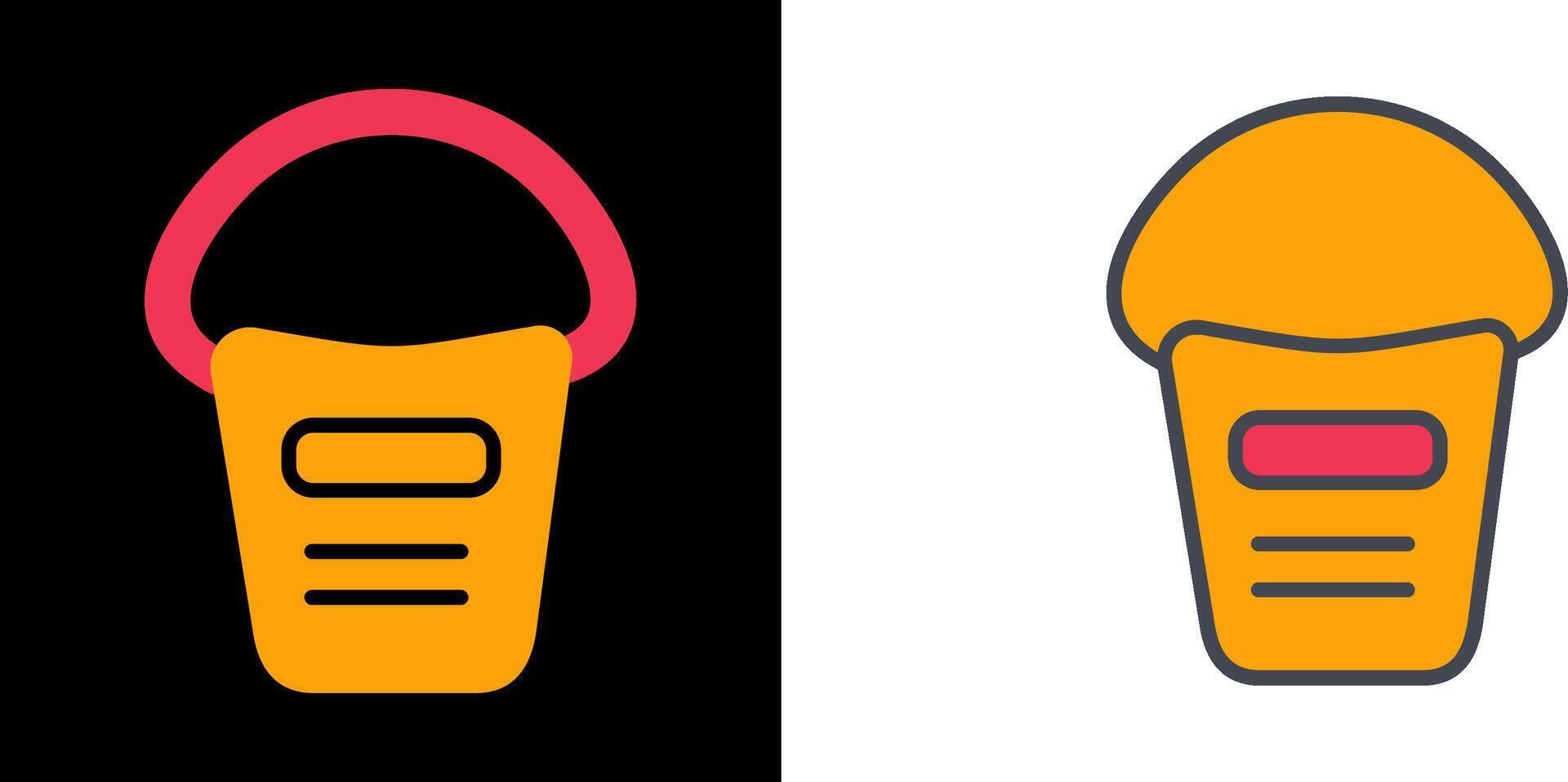 Bucket Icon Design vector