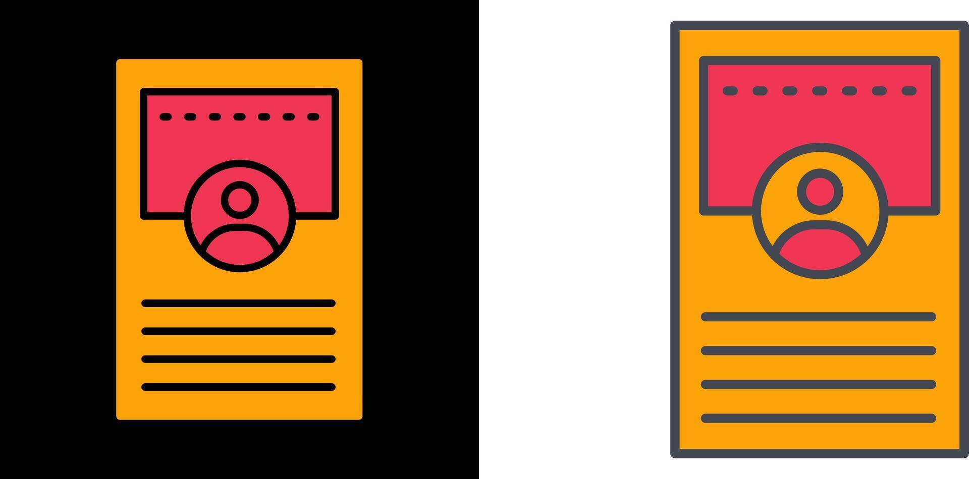 Profile Icon Design vector