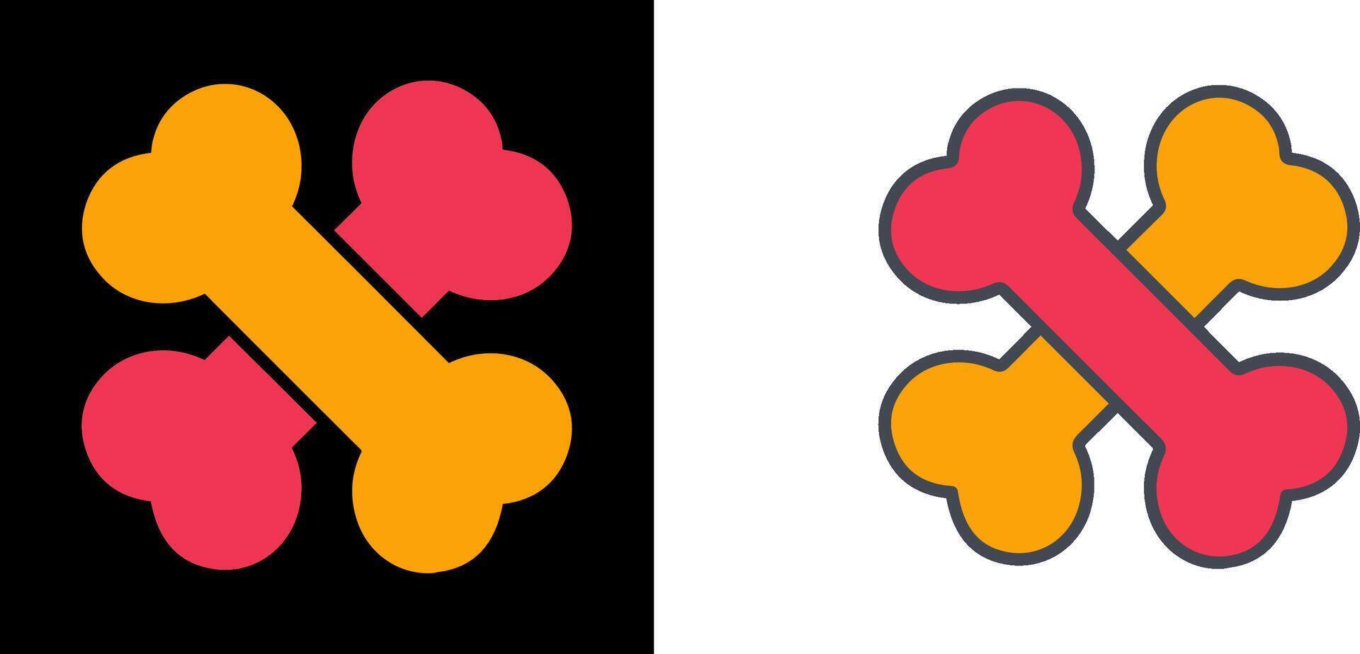 Bone Icon Design vector
