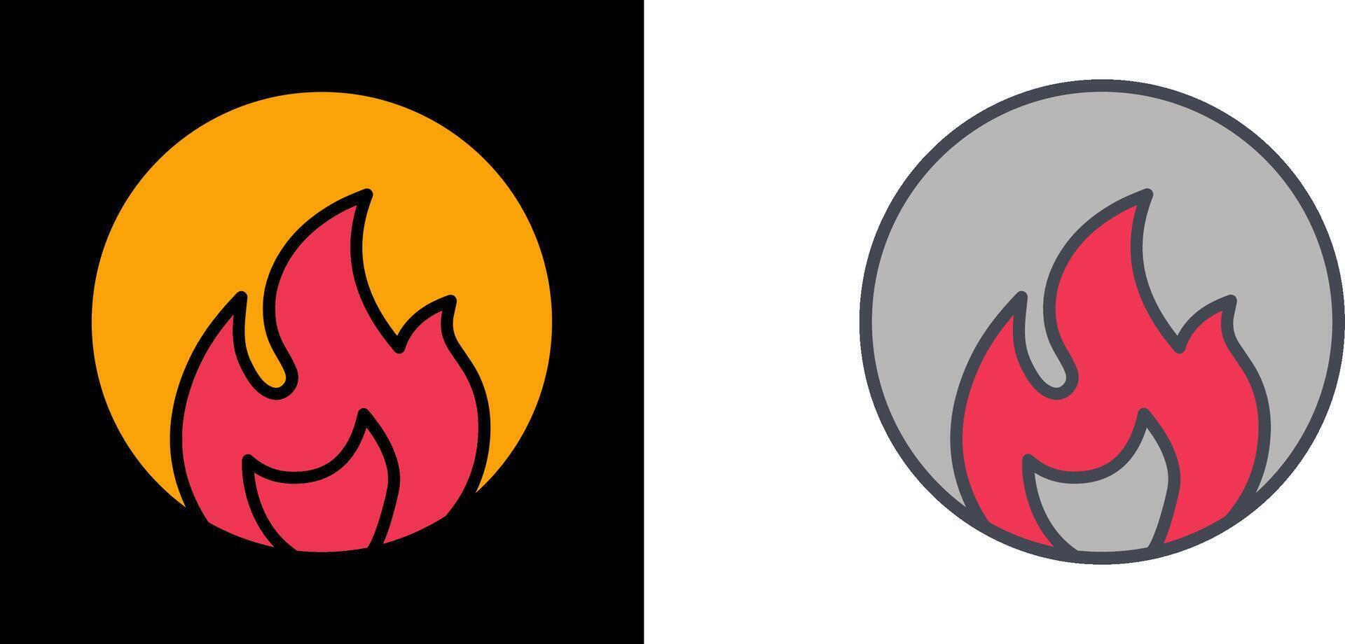 diseño de icono de fuego vector