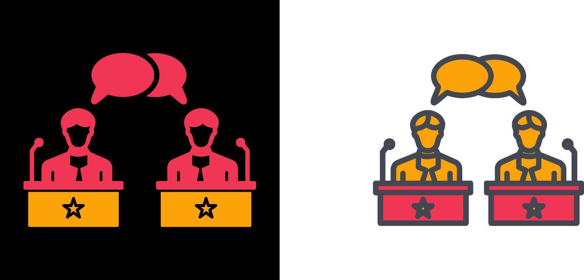 Debate Icon Design vector