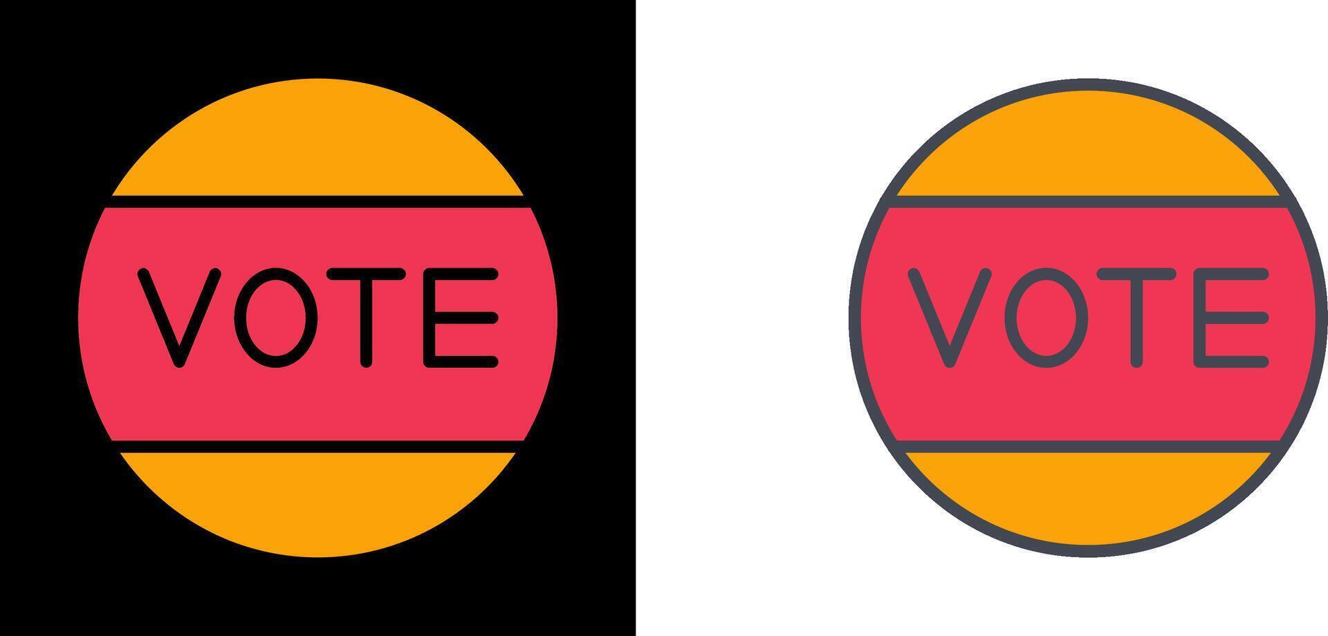 Vote Icon Design vector