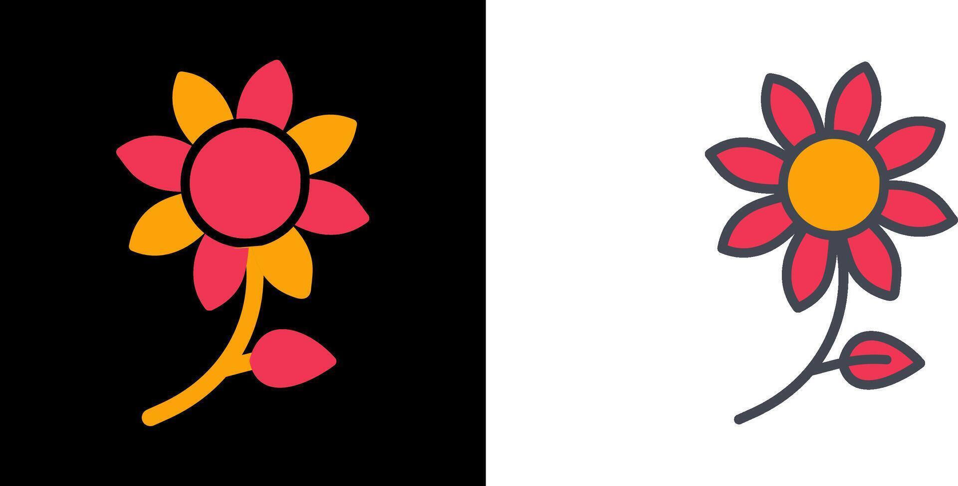 diseño de icono de flores vector