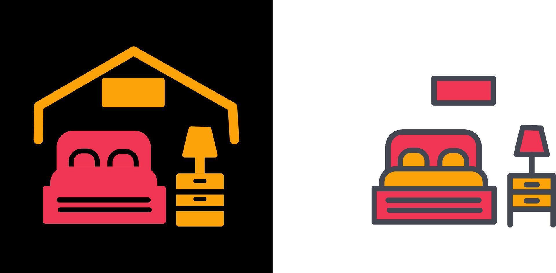 Bedroom Icon Design vector