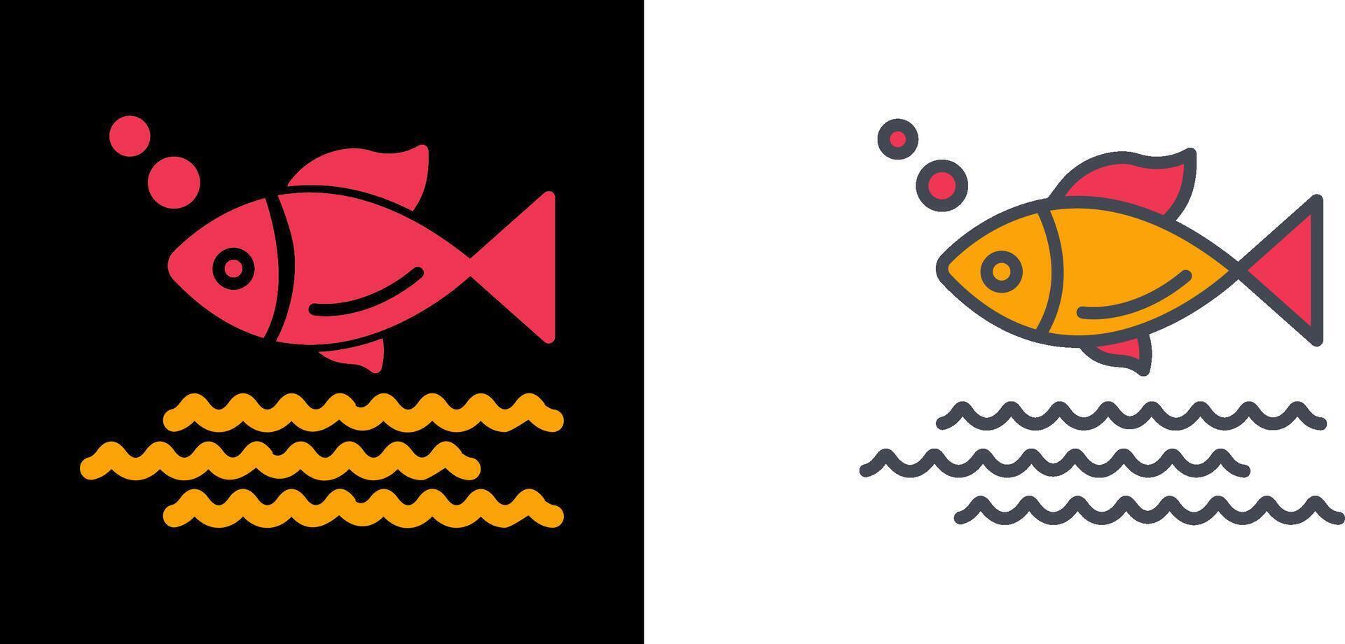 Fish Icon Design vector