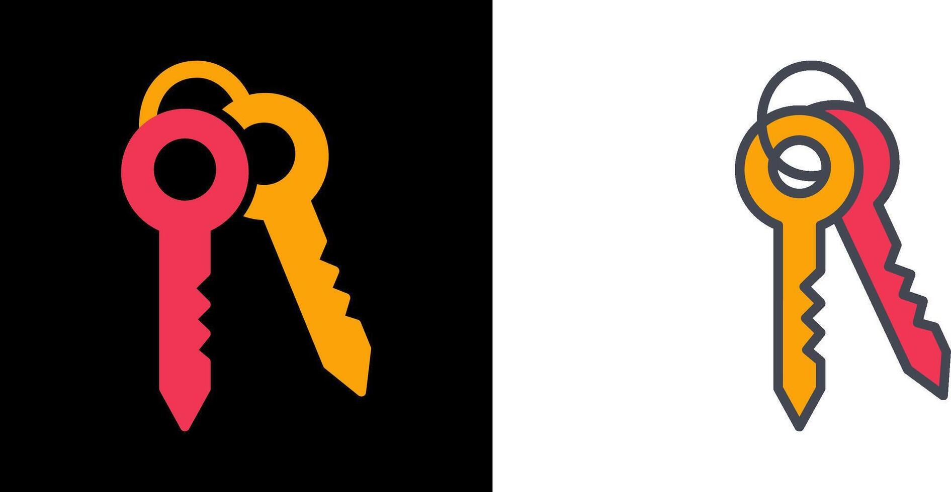 Keys Icon Design vector