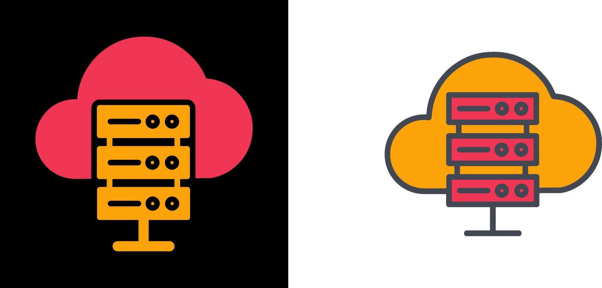 Hosting Icon Design vector