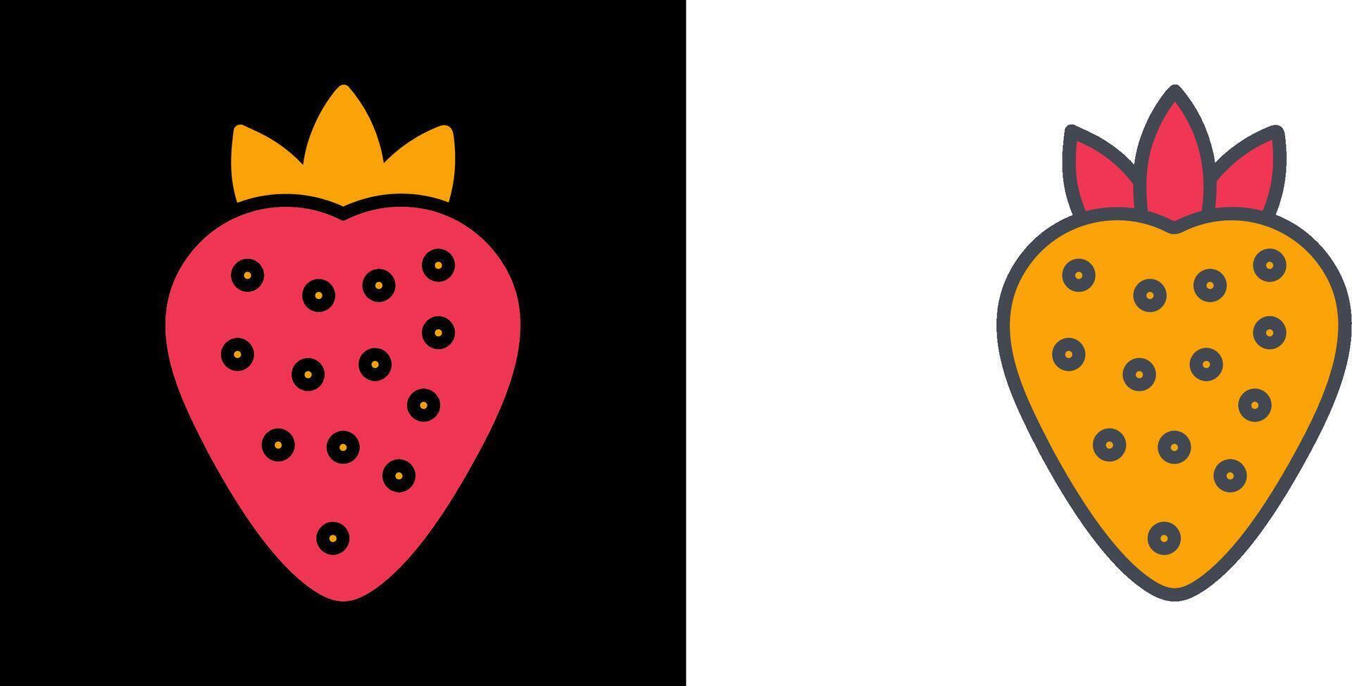 Strawberry Icon Design vector