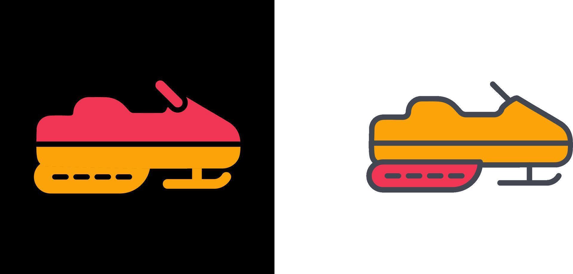 Snowmobile Icon Design vector