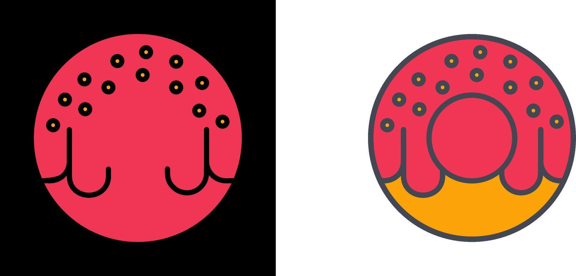 rosquilla icono diseño vector