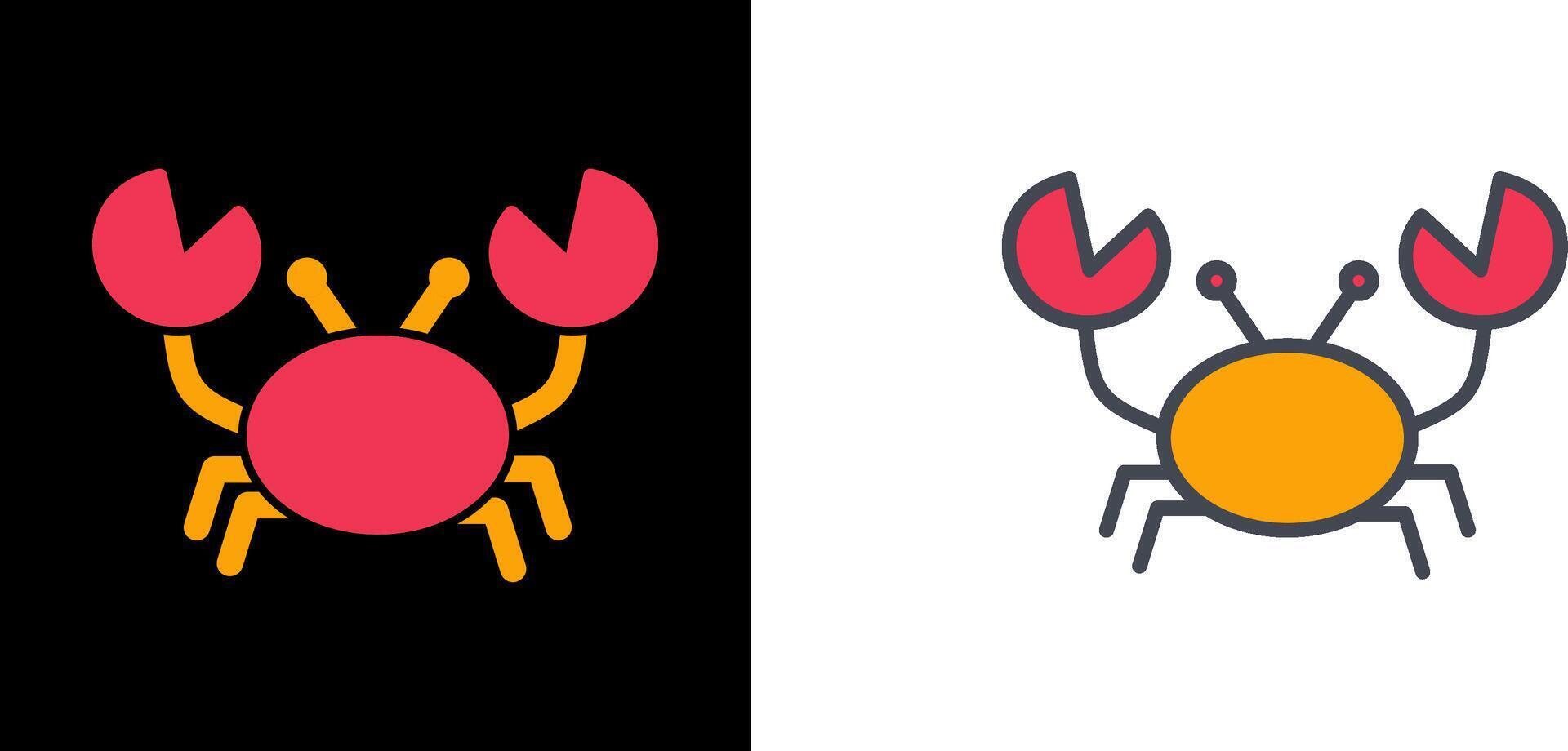 Crab Icon Design vector