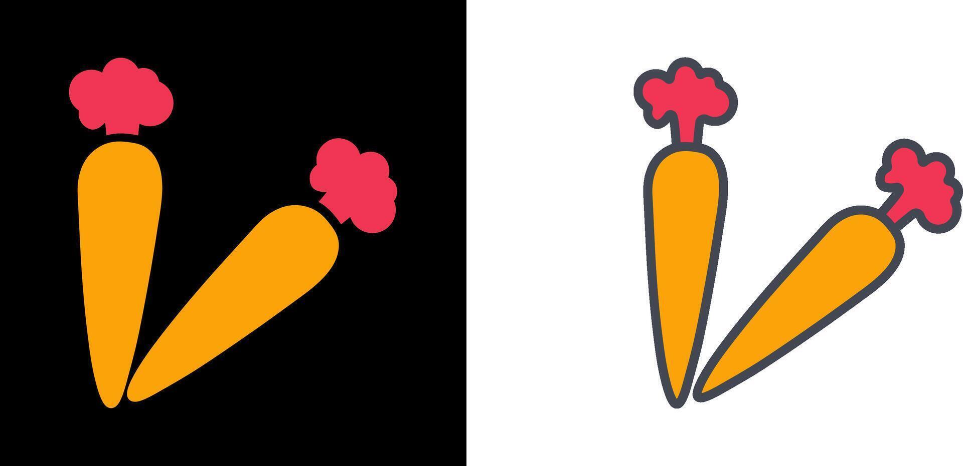 Carrot Icon Design vector