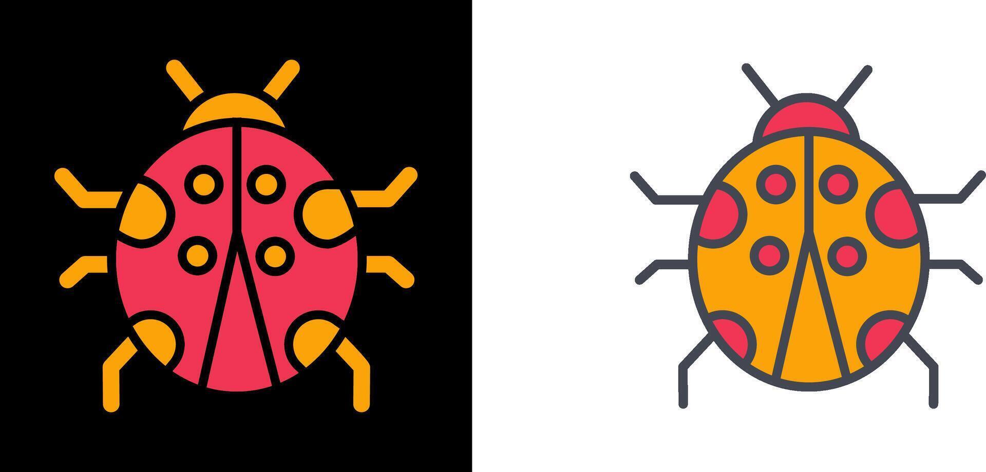 Ladybug Icon Design vector