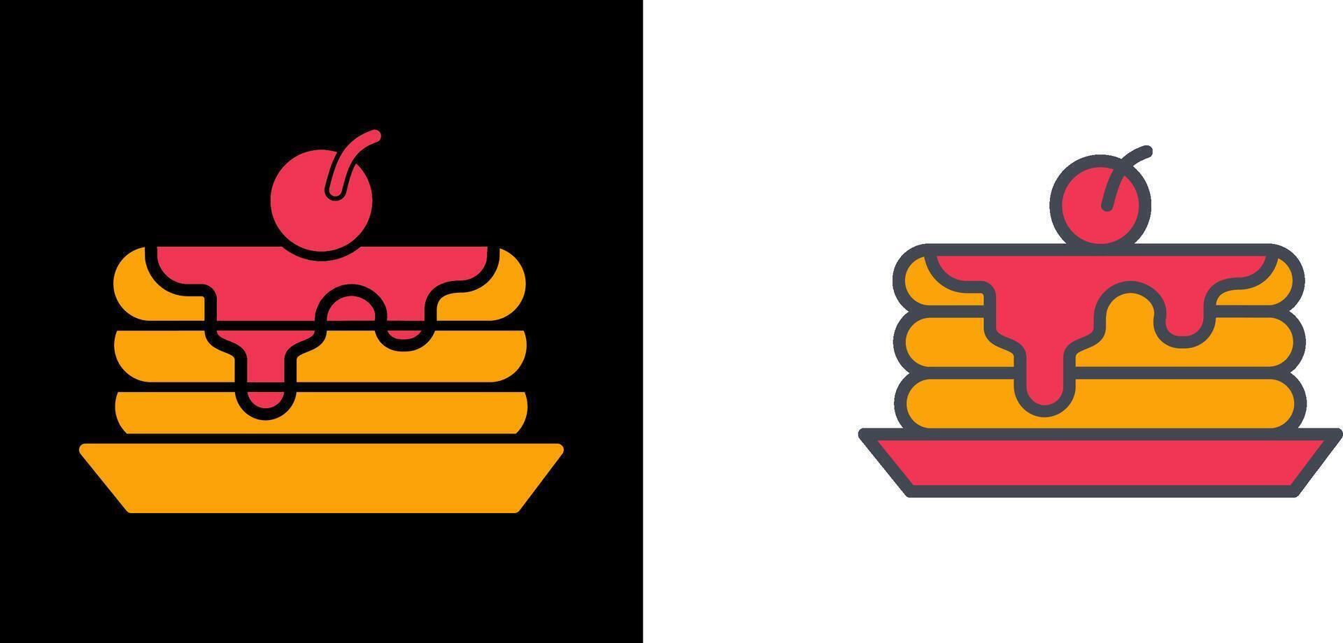 Pancake Icon Design vector