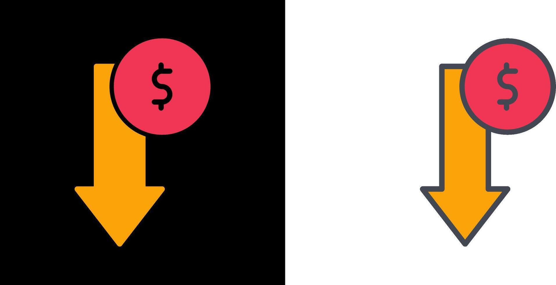 Loss Icon Design vector