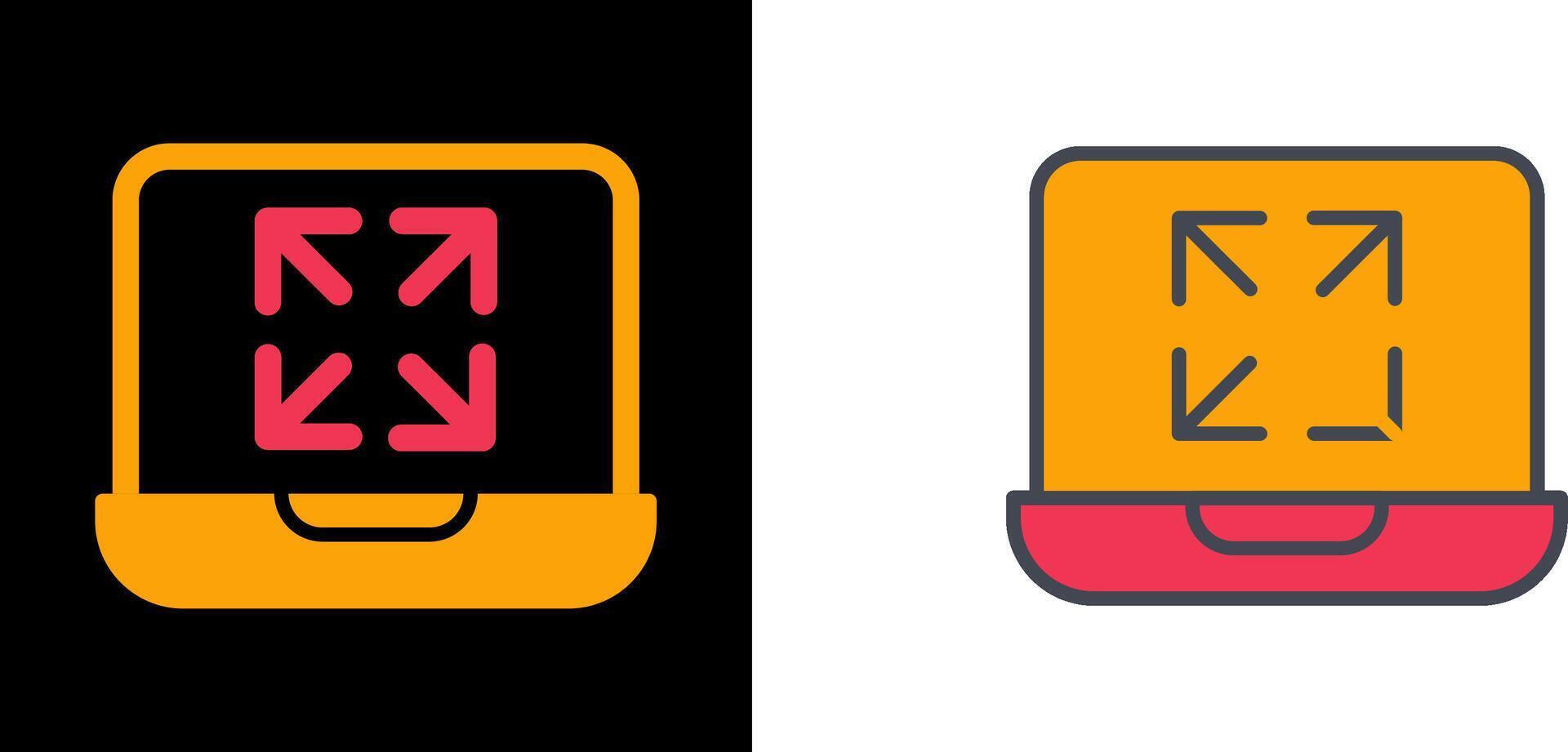 Maximize Icon Design vector