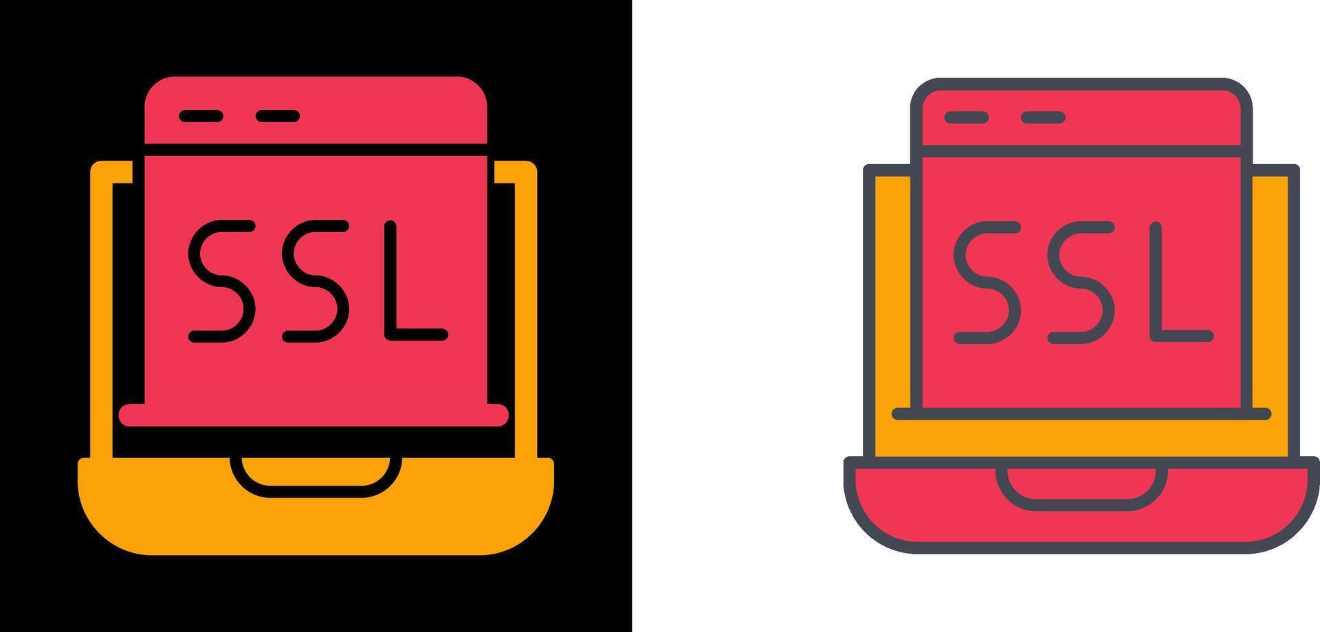 SSL Icon Design vector
