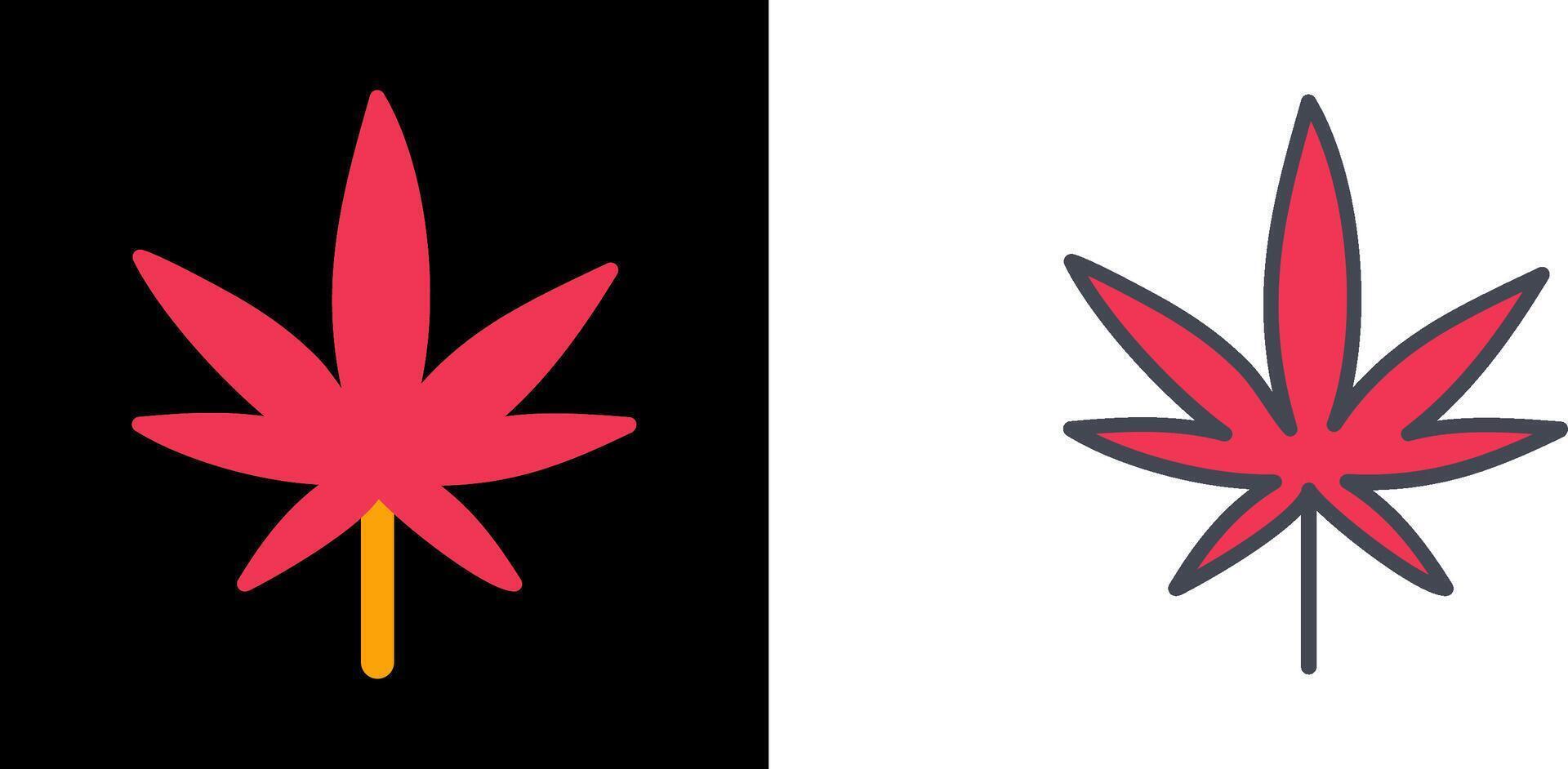 Weed Icon Design vector