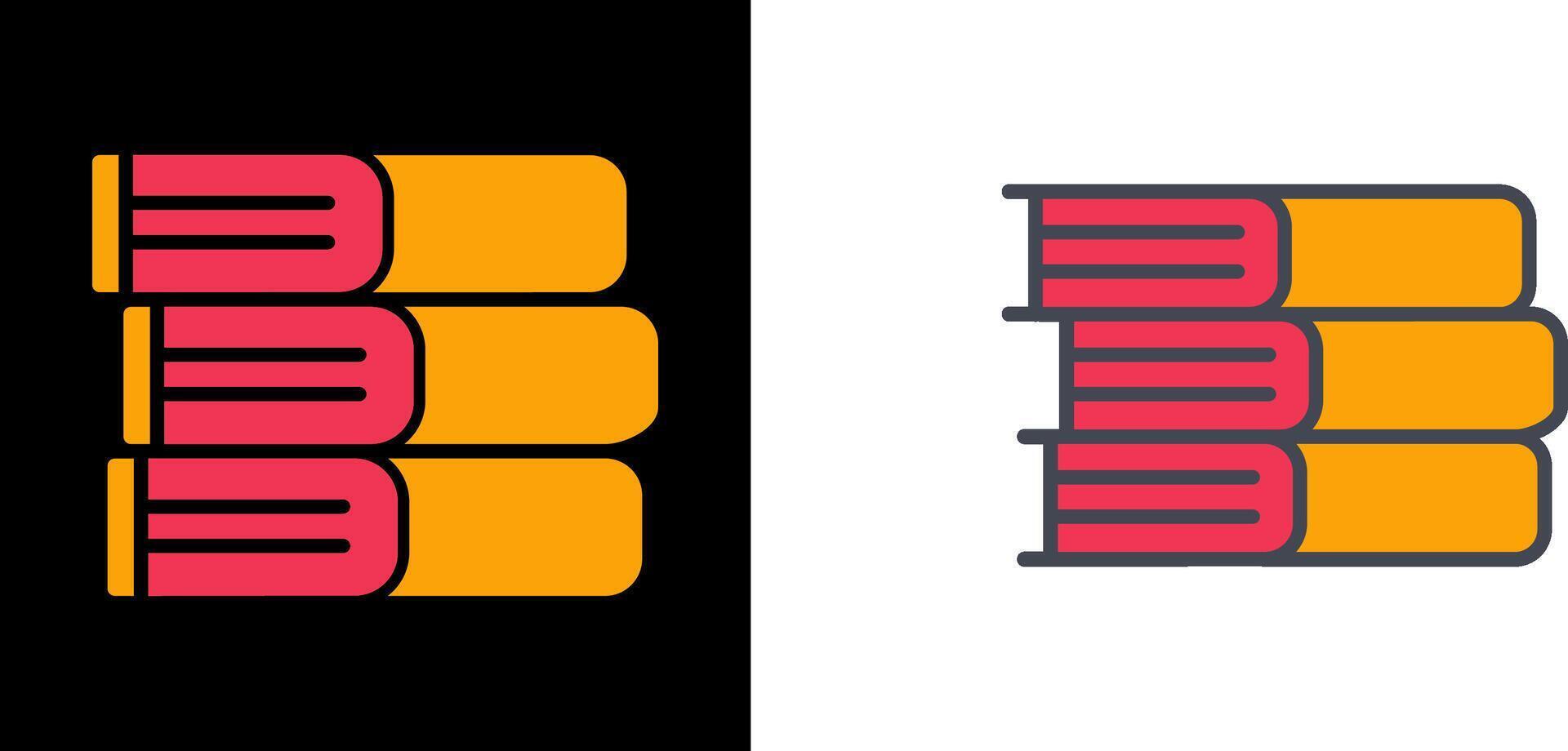 Books Icon Design vector