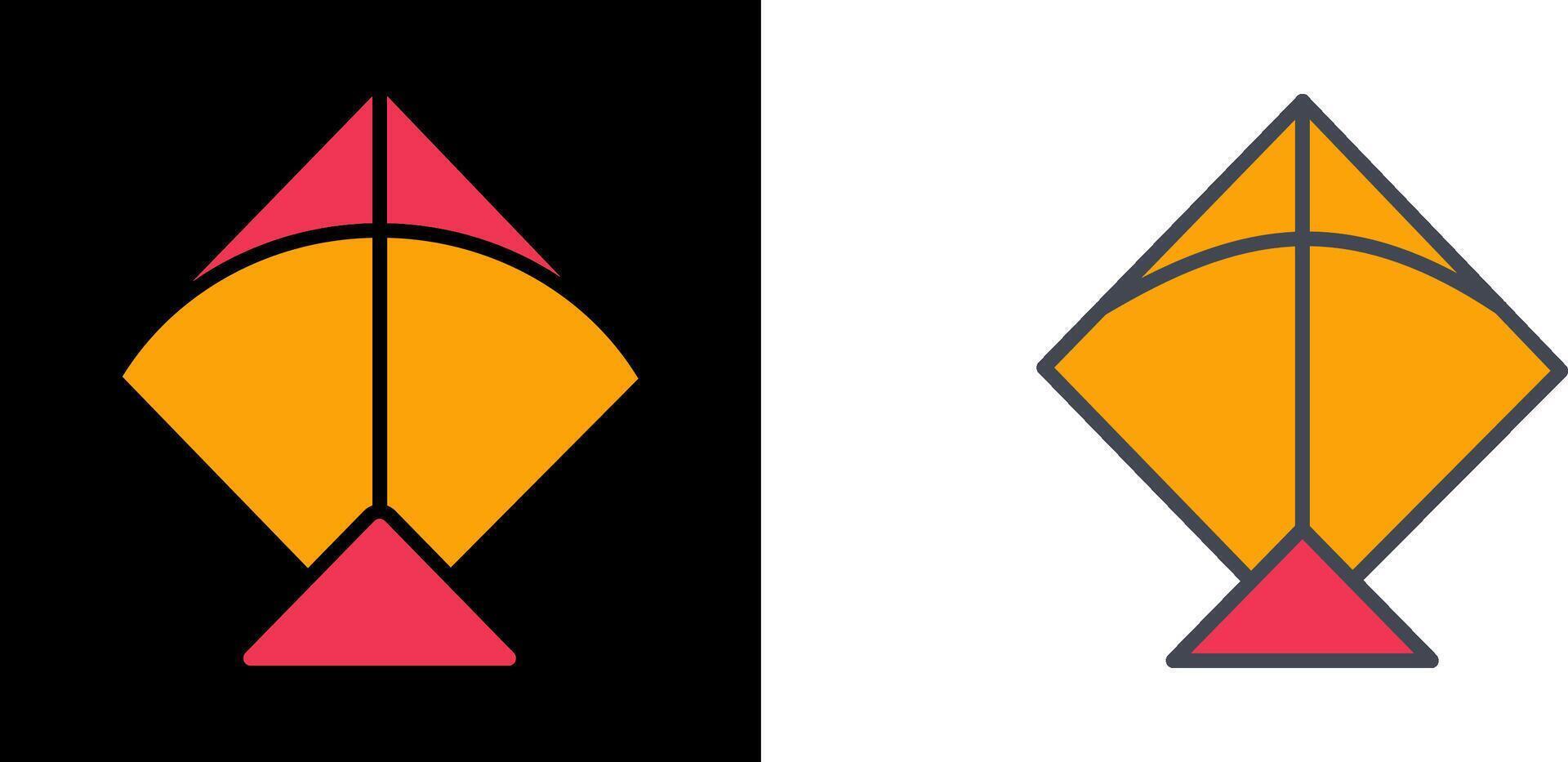 Kite Icon Design vector