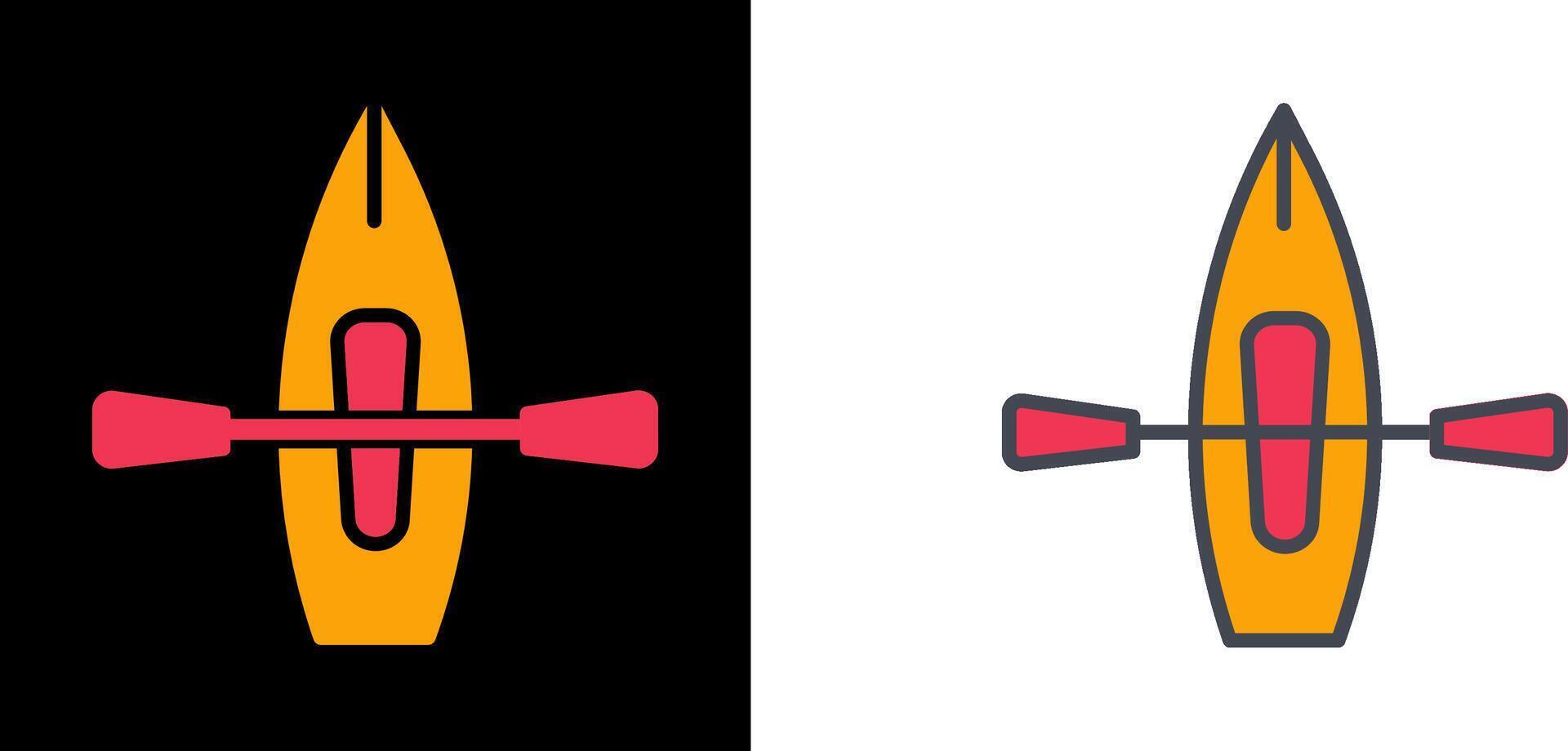 Kayak Icon Design vector