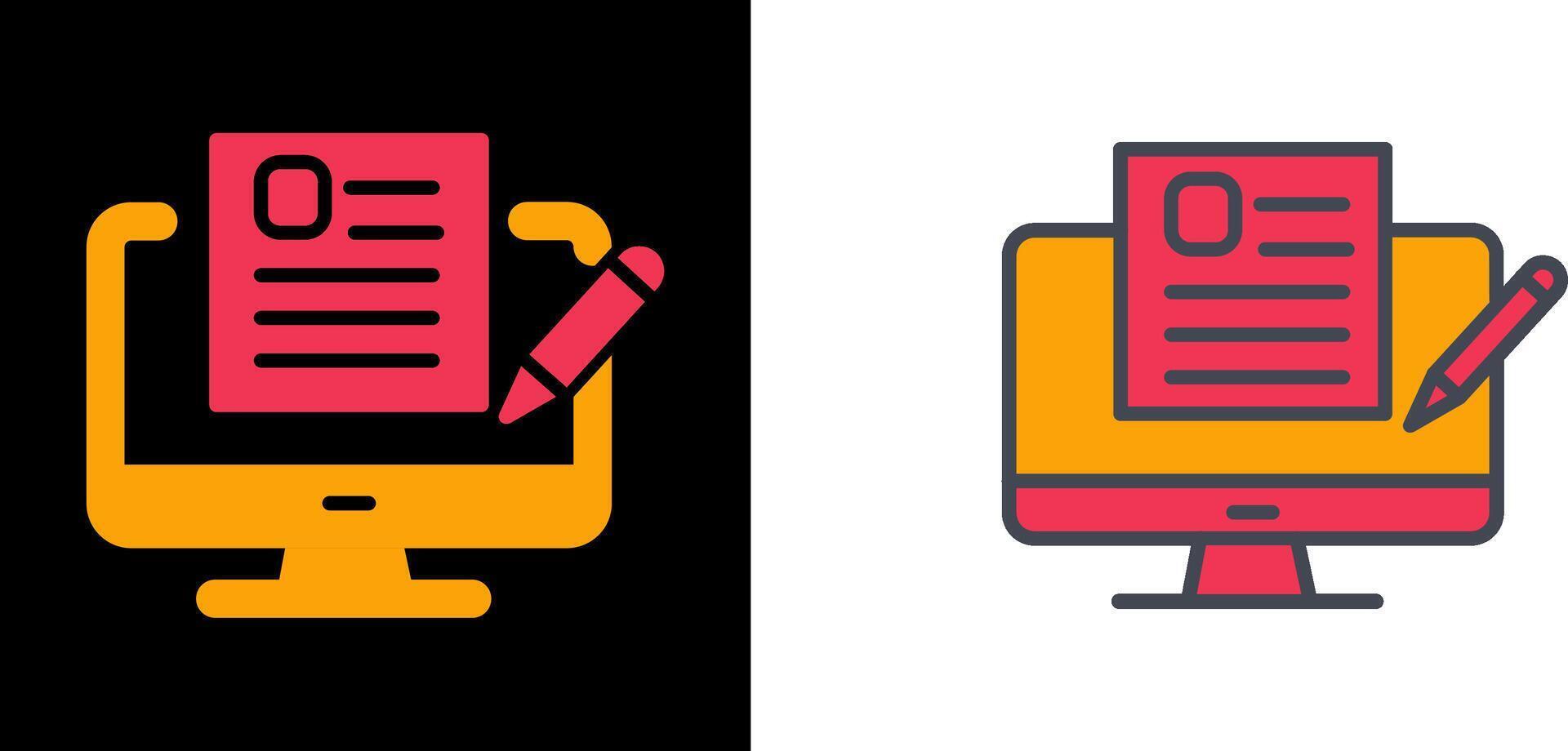 Blog Icon Design vector