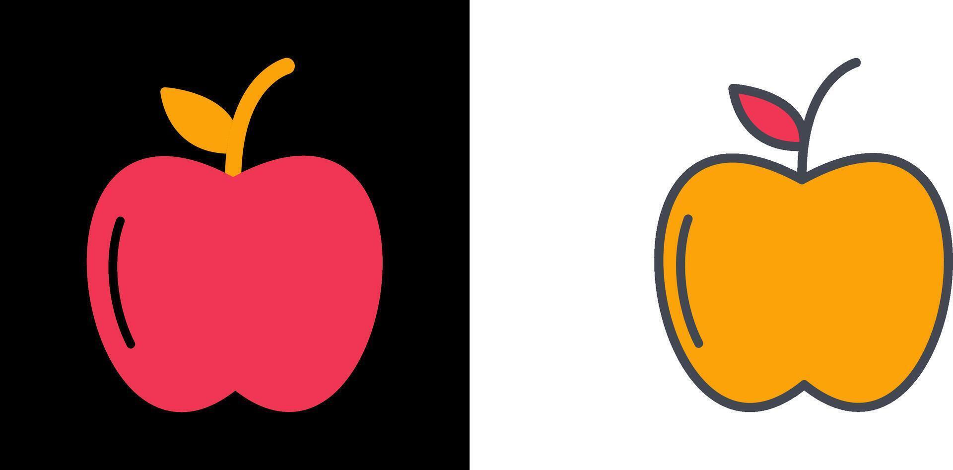 diseño de icono de manzanas vector