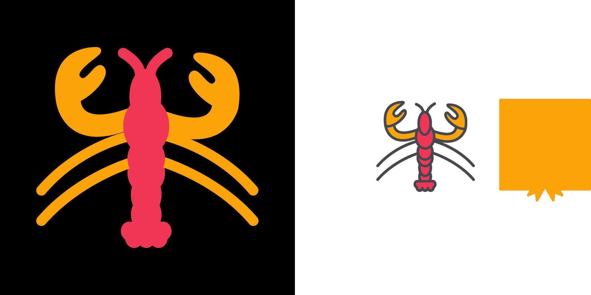 Lobster Icon Design vector
