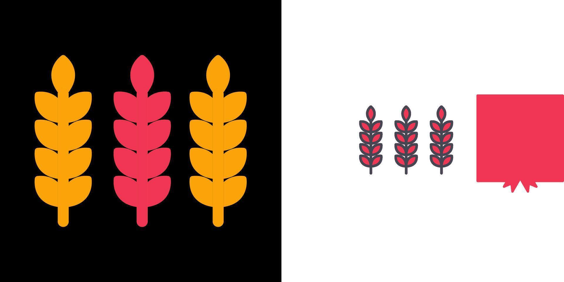 Wheat Icon Design vector