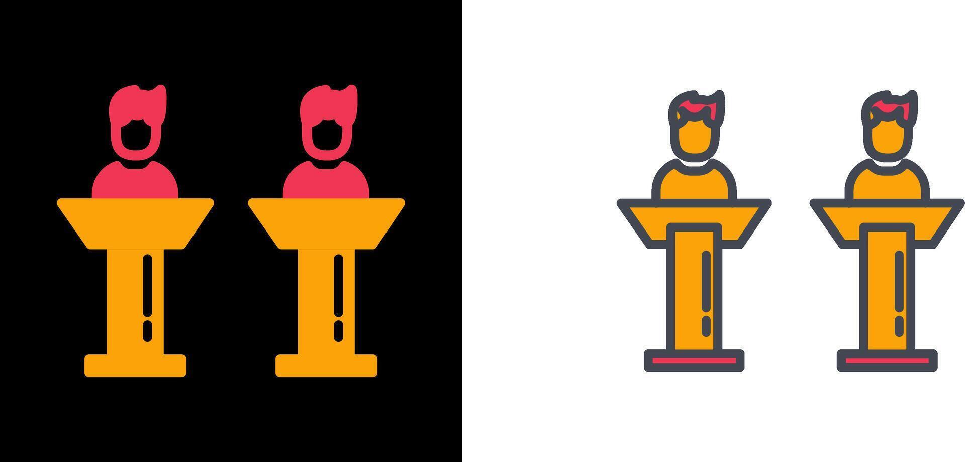 Debate Icon Design vector