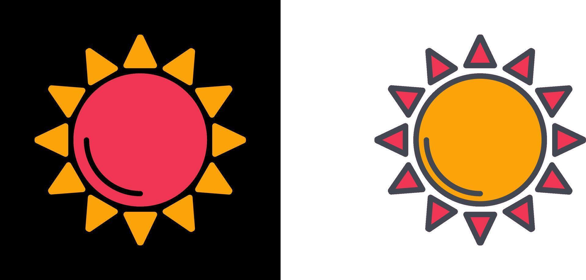 Sun Icon Design vector