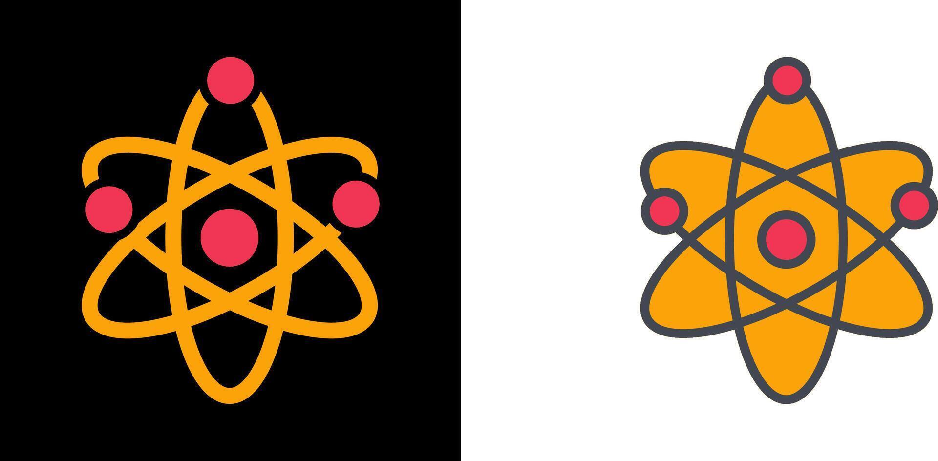 Atom Icon Design vector