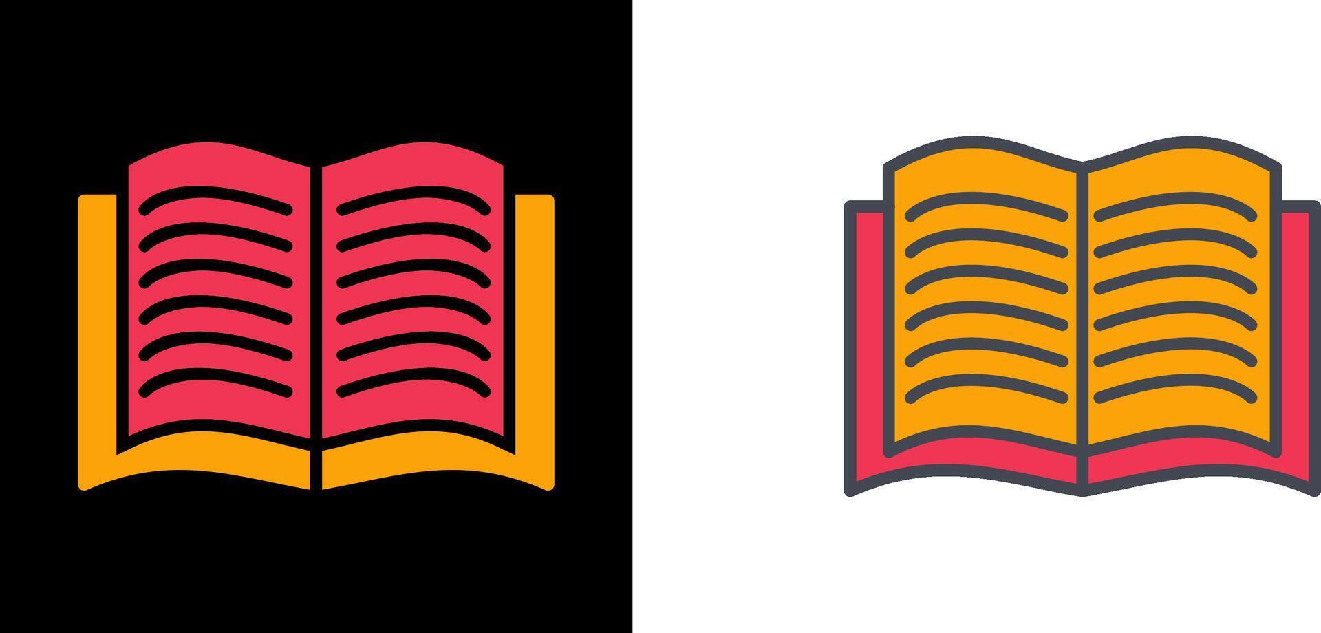 Textbook Icon Design vector