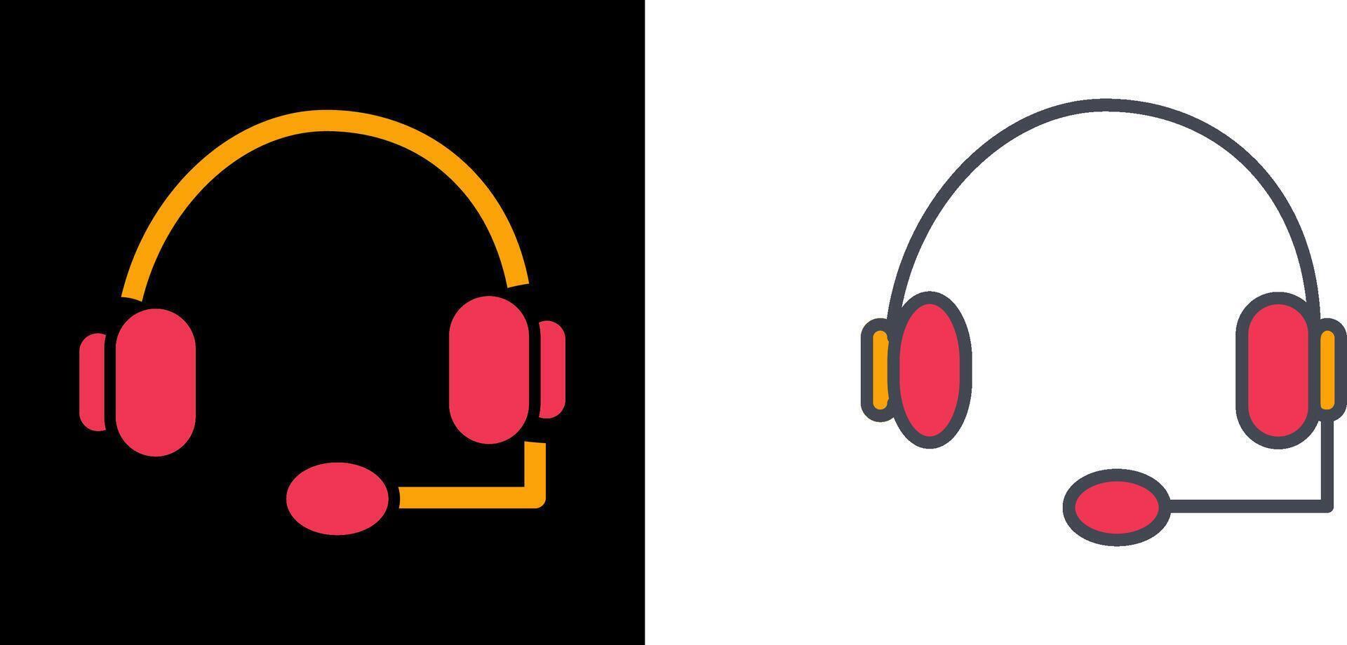 Headphones Icon Design vector